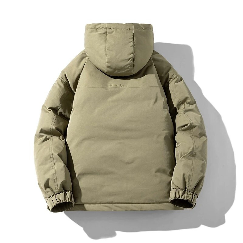 Korea stiilis talvejope meeste jaapani retro kapuutsiga puuvillane polsterdusmantel Meeste suur vabaaja paks soe parkas tuulejope