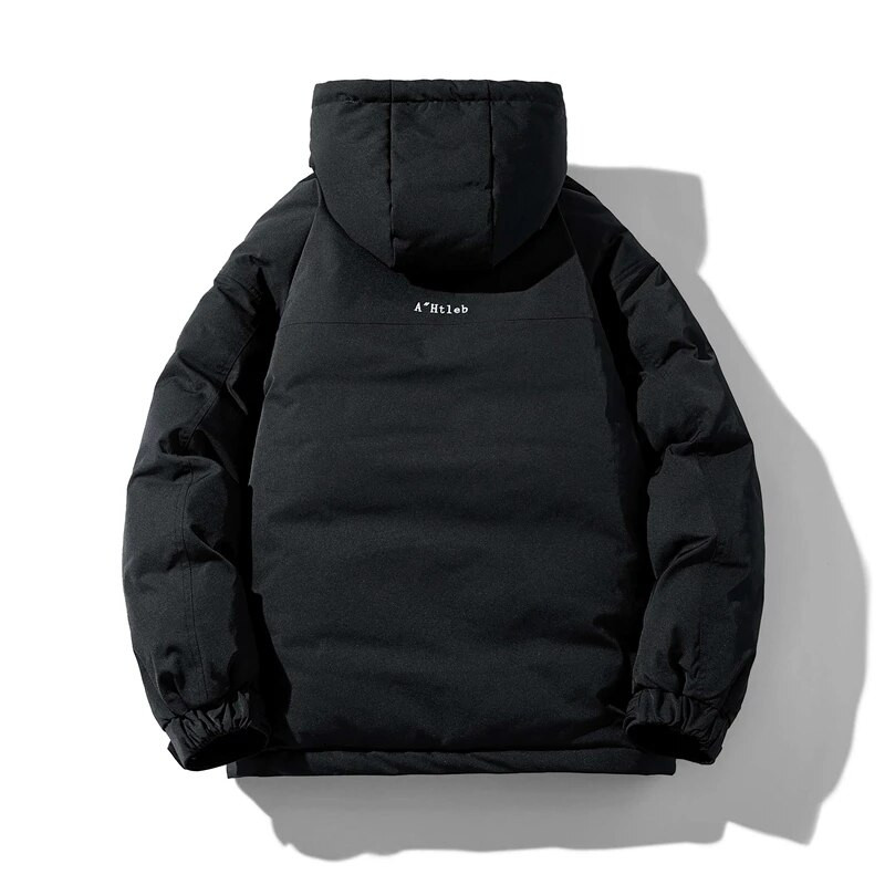 Korea stiilis talvejope meeste jaapani retro kapuutsiga puuvillane polsterdusmantel Meeste suur vabaaja paks soe parkas tuulejope