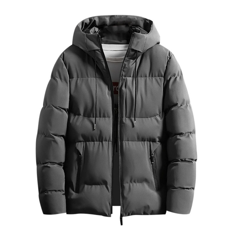 Ανδρικό χειμωνιάτικο μπουφάν Ζεστό παλτό Αποσπώμενη κουκούλα Ελαφρύ τζάκετ με επένδυση για ανδρικά μακρυμάνικα φορητά ρούχα 2023 Chic τοπ