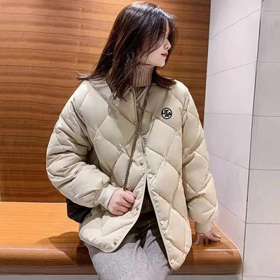 Ule puuvillane golfijope UTAA naiste sügis talv Korea mood Kerged parkad Naiste vabaaja lahtised lühikesed mantlid