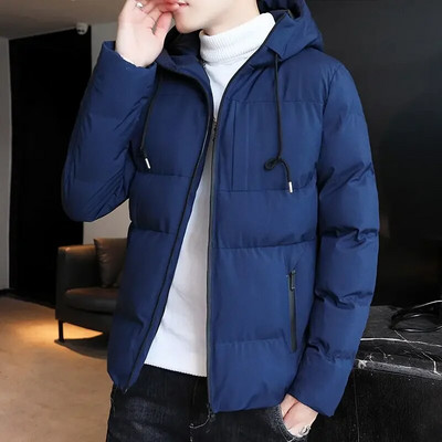 Ανδρικό πουπουλένιο σακάκι Μοντέρνο ανδρικό παλτό με κουκούλα Κορέα Parkas Harajuku Fashion Y2k ελαφρύ 2023 Trend Youth Heavy