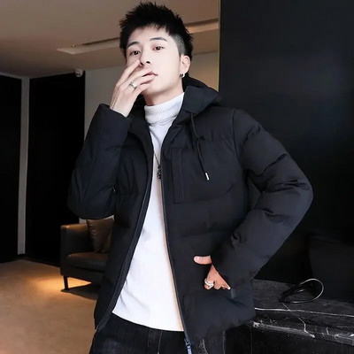 Ανδρικό πουπουλένιο σακάκι Μοντέρνο ανδρικό παλτό με κουκούλα Κορέα Parkas Harajuku Fashion Y2k ελαφρύ 2023 Trend Youth Heavy