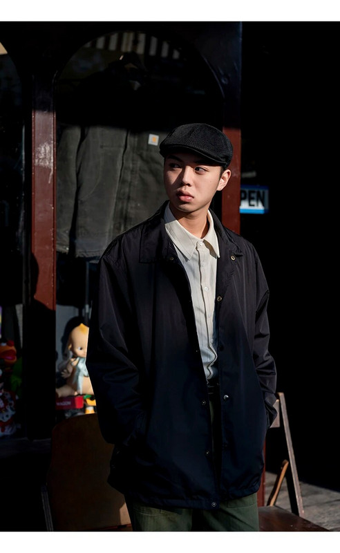 Ελαφρύ ανδρικό μπουφάν νάιλον αντιανεμικό μόδας Προπόνηση Casual αθλητικά ενδύματα Outdoor Coaches μπουφάν για άνδρες