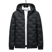 2023 m. žieminė vyriška pūkinė striukė, lengvas trumpas striukė su gobtuvu, gražūs ir madingi vyriški drabužiai