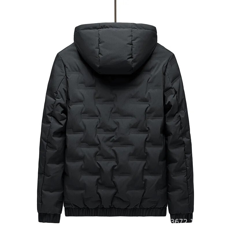 2023 m. žieminė vyriška pūkinė striukė, lengvas trumpas striukė su gobtuvu, gražūs ir madingi vyriški drabužiai