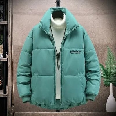 Dūnu jakas vīriešiem Īss vīriešu polsterēts mētelis Ziemas parku modeļi Viegls polsterējums Fashion 2023 Ikdienas stepēts jauneklīgs apģērbs