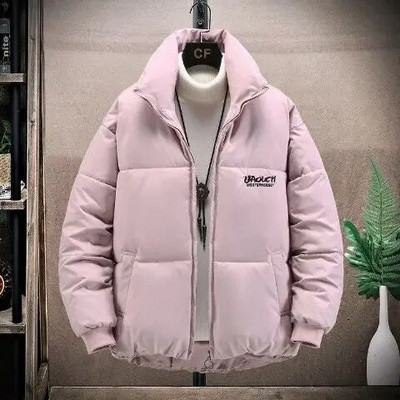 Dūnu jakas vīriešiem Īss vīriešu polsterēts mētelis Ziemas parku modeļi Viegls polsterējums Fashion 2023 Ikdienas stepēts jauneklīgs apģērbs