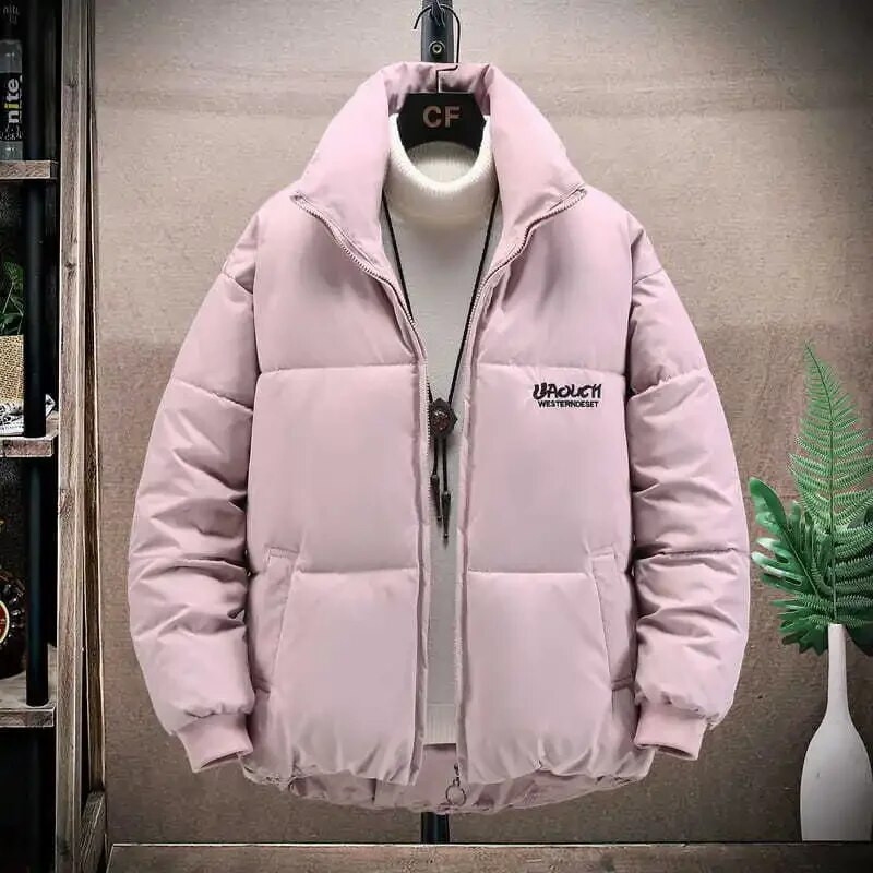 Dūnu jakas vīriešiem Īss vīriešu polsterēts mētelis Ziemas parku modeļi Viegls polsterējums Fashion 2023 Ikdienas stepēts jauneklīgs apģērbs