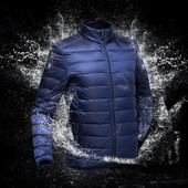 Vīriešu rudens ziemas jauns īpaši viegls, balts, pīļu dūnu jaka vīriešiem ūdensizturīgs ikdienas pārnēsājams, viegls, polsterēts vīriešu mētelis