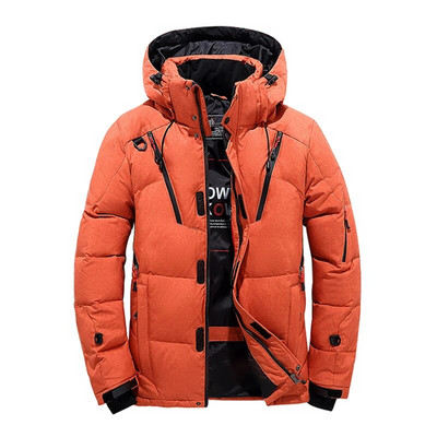 Sulejope Meeste valge pardi talvemantel Tuulekindel soe Parkas Travel Camping Mantel Uus paksust ühevärvilisest kapuutsiga riided