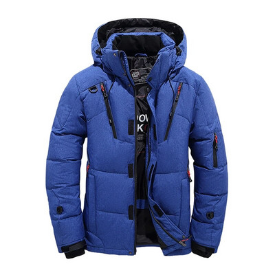 Sulejope Meeste valge pardi talvemantel Tuulekindel soe Parkas Travel Camping Mantel Uus paksust ühevärvilisest kapuutsiga riided