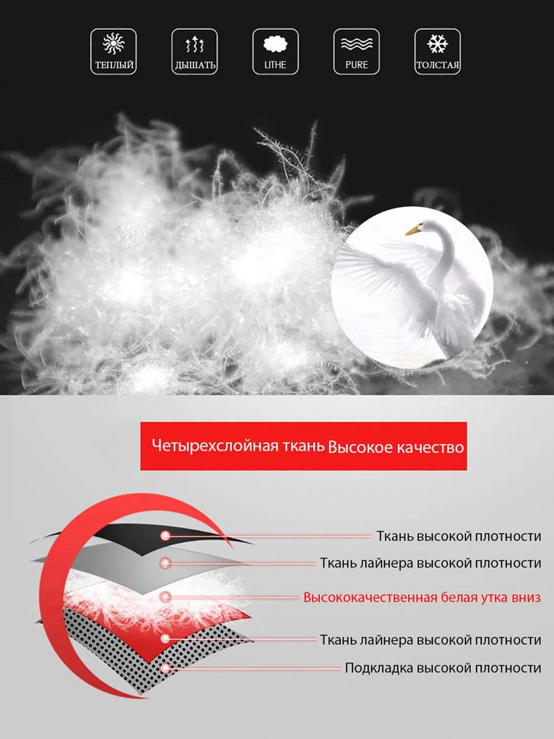 ZOZOWANG 2023 Ανδρικό χειμωνιάτικο μπουφάν White Duck Down Parka Casual Goose Feather Ανδρικό χειμωνιάτικο κουκούλα Χοντρό ζεστό αδιάβροχο μπουφάν