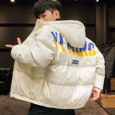 Χειμωνιάτικο Νέο Ανδρικό Ζεστό Μπουφάν Παλτό Casual Thicken Hooded Parka Turn Down Collar Ανδρικά Γυναικεία Μπουφάν Ζεστό Παλτό Μόδα Streetwear 3XL