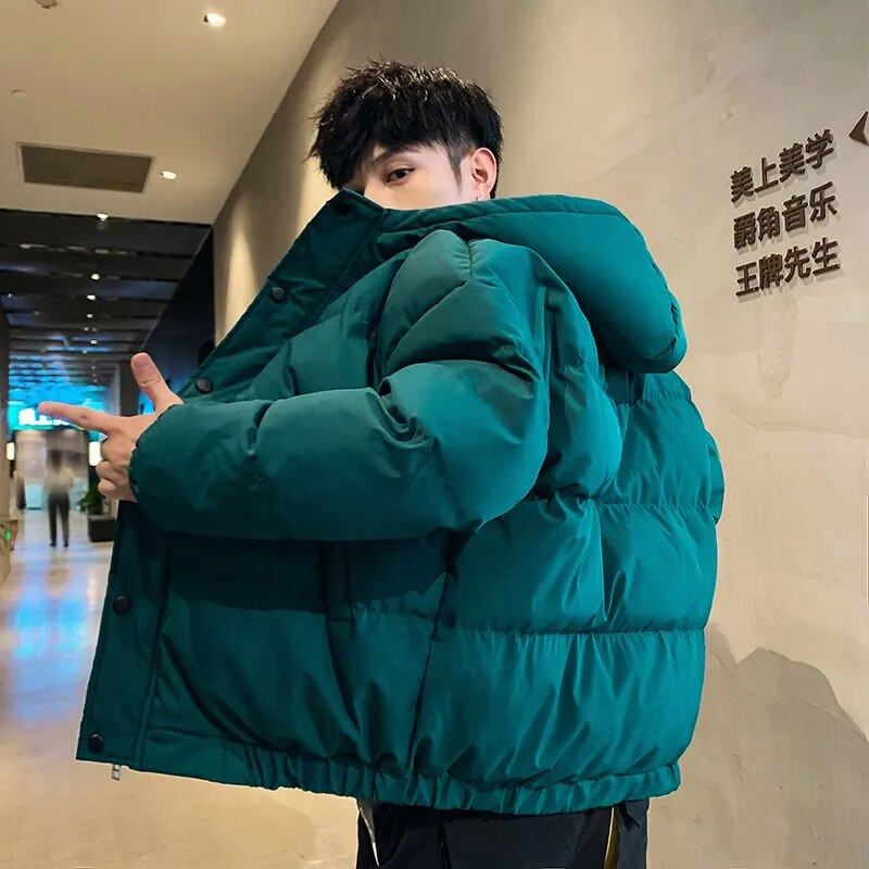 Χειμωνιάτικο Νέο Ανδρικό Ζεστό Μπουφάν Παλτό Casual Thicken Hooded Parka Turn Down Collar Ανδρικά Γυναικεία Μπουφάν Ζεστό Παλτό Μόδα Streetwear 3XL