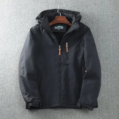 Vodootporna jakna Muškarci Outdoor Topli kaputi s podstavom od flisa Jesen Zima Jakne za planinarenje i planinarenje Muški deblji kaputi s kapuljačom