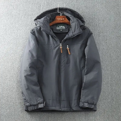 Vodootporna jakna Muškarci Outdoor Topli kaputi s podstavom od flisa Jesen Zima Jakne za planinarenje i planinarenje Muški deblji kaputi s kapuljačom