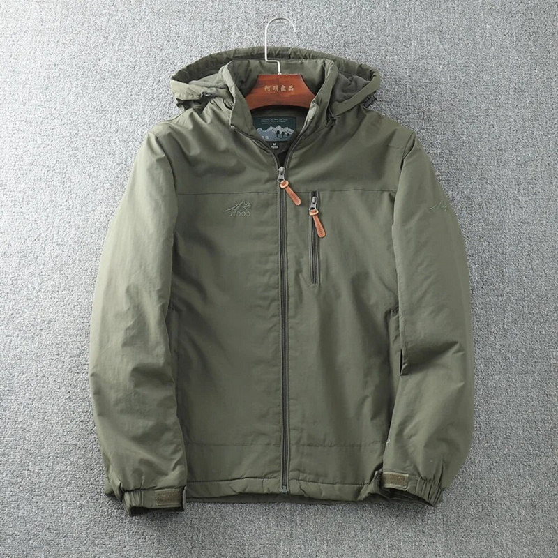 Vodootporna jakna Muškarci Outdoor Topli kaputi s podstavom od flisa Jesen Zima Jakne za planinarenje i planinarenje Muški deblji kaputi s kapuljačom