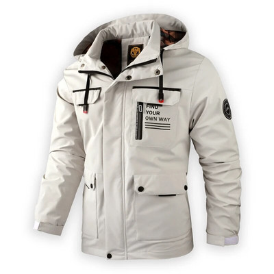 Ανδρικό Μόδα Μπουφάν Ανδρικά Ανοιξιάτικα Φθινοπωρινά Ανεμοδαρμένα Μπουφάν Μπουφάν Ανδρικά 2022 Αδιάβροχα Αποσπώμενα Ανδρικά Μπουφάν με Κουκούλα