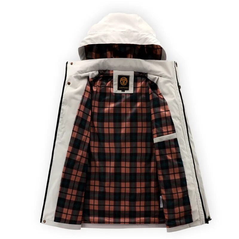 Ανδρικό Μόδα Μπουφάν Ανδρικά Ανοιξιάτικα Φθινοπωρινά Ανεμοδαρμένα Μπουφάν Μπουφάν Ανδρικά 2022 Αδιάβροχα Αποσπώμενα Ανδρικά Μπουφάν με Κουκούλα