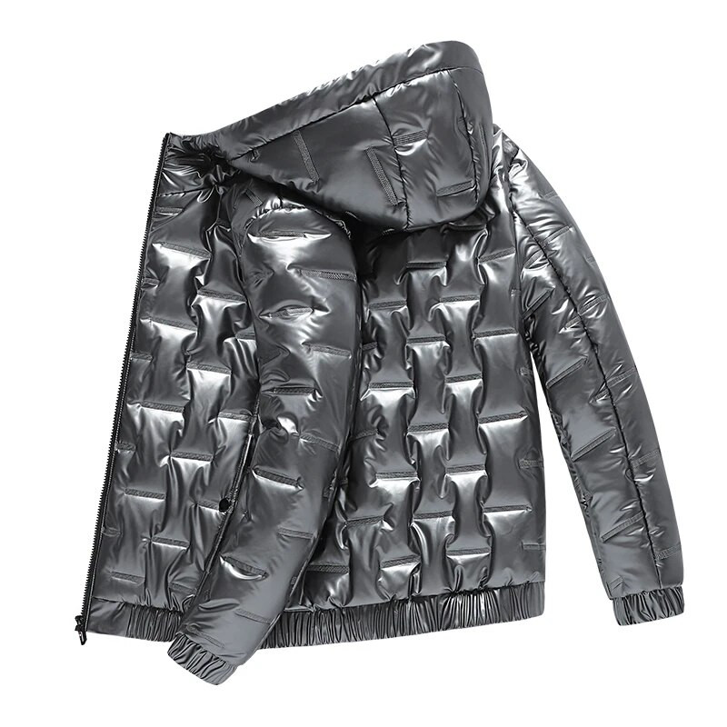 Talvine meeste jope Duck Down Parkas jakk Meeste paks soe lumeparka eemaldatav kapuutsiga mantel Tuulejope soojad mantlid