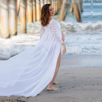 Рокли за бременни за фотосесии Рокля за бременни от шифон Реквизит за фотография Макси рокли Рокли за бременни Дрехи 2023