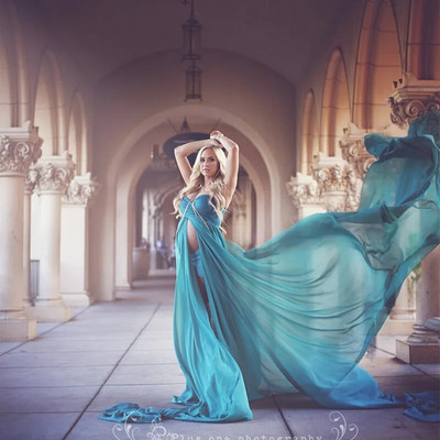 Φόρεμα εγκυμοσύνης στηρίγματα φωτογραφίας Φορέματα για φωτογράφιση Maxi gown φορέματα Ρούχα εγκυμοσύνης έγκυες γυναίκες Premama Vestido