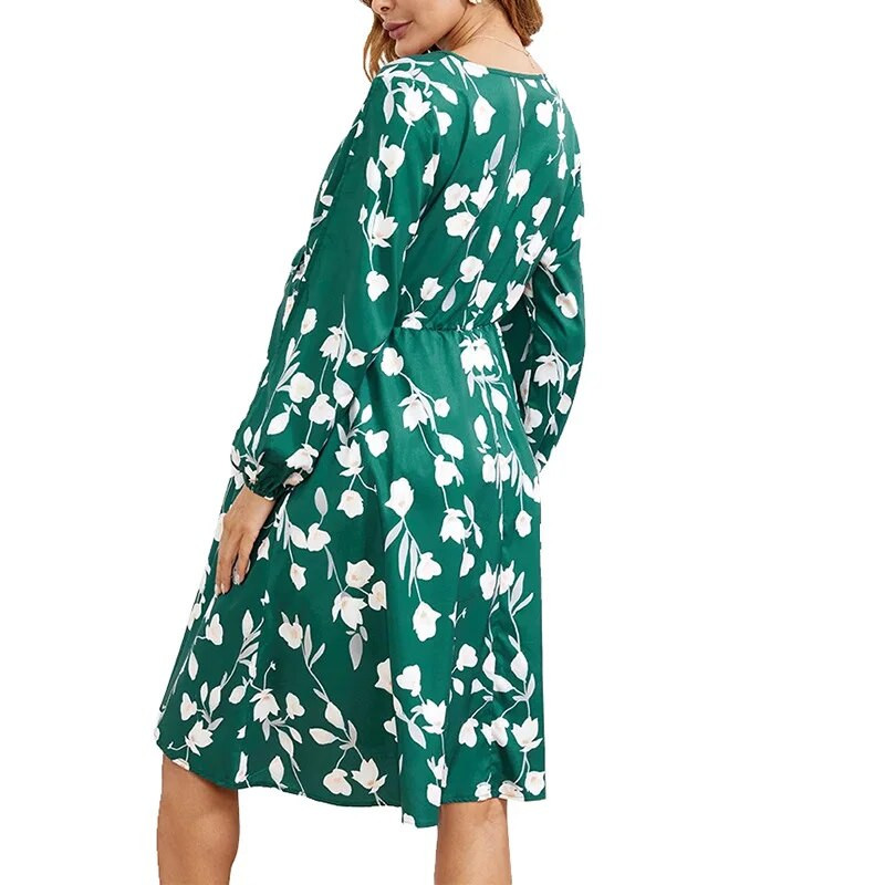 Ziedu kleitas grūtniecēm Grūtnieču drēbes V kakla izgriezumam Vasaras ikdienas pludmales māsu kleita Grūtnieces kleita zīdīšanai ar augstu jostasvietu