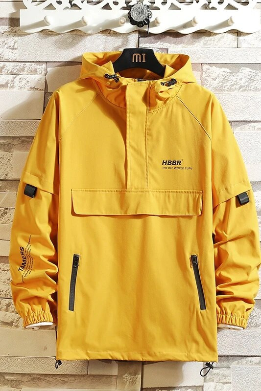 2023 m. Vyriški gatvės drabužiai Striukės Paltai Vyriški hip-hop Harajuku gobtuvai su džemperiu Vyriška striukė nuo vėjo apsiaustas vyriškos spalvos viršutiniai drabužiai