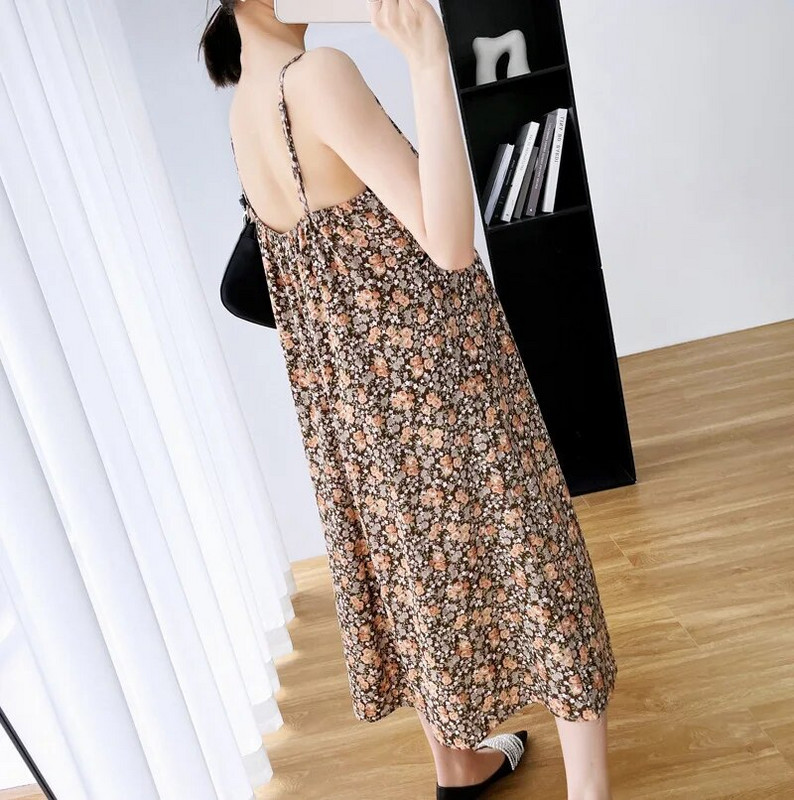 Gėlėta nėščiųjų suknelė 2023 m. Moteriška nėščiosios suknelė be rankovių + skara nėščios moters suknelė, ilga maksi sujungiama suknelė