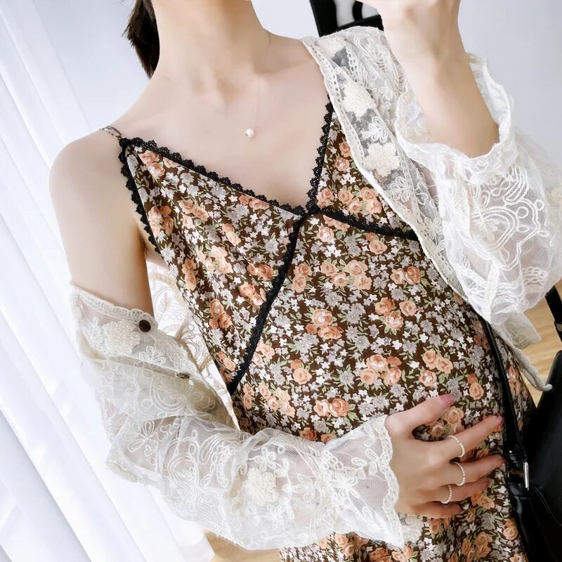 Gėlėta nėščiųjų suknelė 2023 m. Moteriška nėščiosios suknelė be rankovių + skara nėščios moters suknelė, ilga maksi sujungiama suknelė