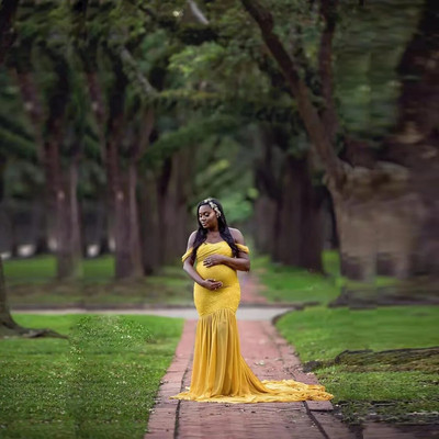 Baby Shower Kleit Seksikad rasedakleidid fotosessiooniks Raseduskleidide pildistamiseks Prop Maxi kleit kleidid rasedatele