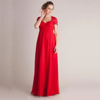 Elegence δαντέλα φωτογραφικό φόρεμα εγκυμοσύνης Σέξι φανταχτερά φορέματα εγκυμοσύνης Φωτογραφικά στηρίγματα Maxi gown Ρούχα για έγκυες σκοποβολή