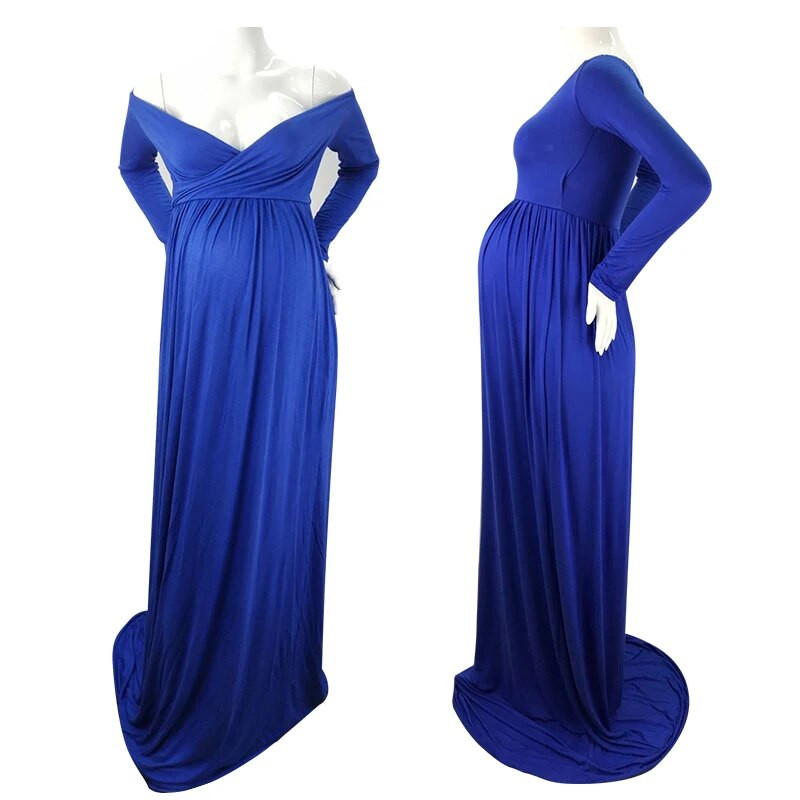 Φορέματα εγκυμοσύνης με μακριά ουρά για φωτογράφηση Φόρεμα εγκυμοσύνης Φόρεμα μάξι για έγκυες γυναίκες