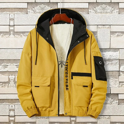 Ανδρικό χειμωνιάτικο μπουφάν Oversize 2023 Μόδα με βελούδινο βελούδινο παλτό Plus Size Large 7XL 8XL Anorak Χοντρό ζεστό φλις Parka Ανδρικά