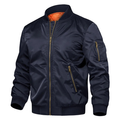 TACVASEN Zimske podstavljene bomber jakne Outwear Muška retro pilotska jakna Kaput Ležerne bejzbol jakne Sveučilišne jakne Ulična odjeća