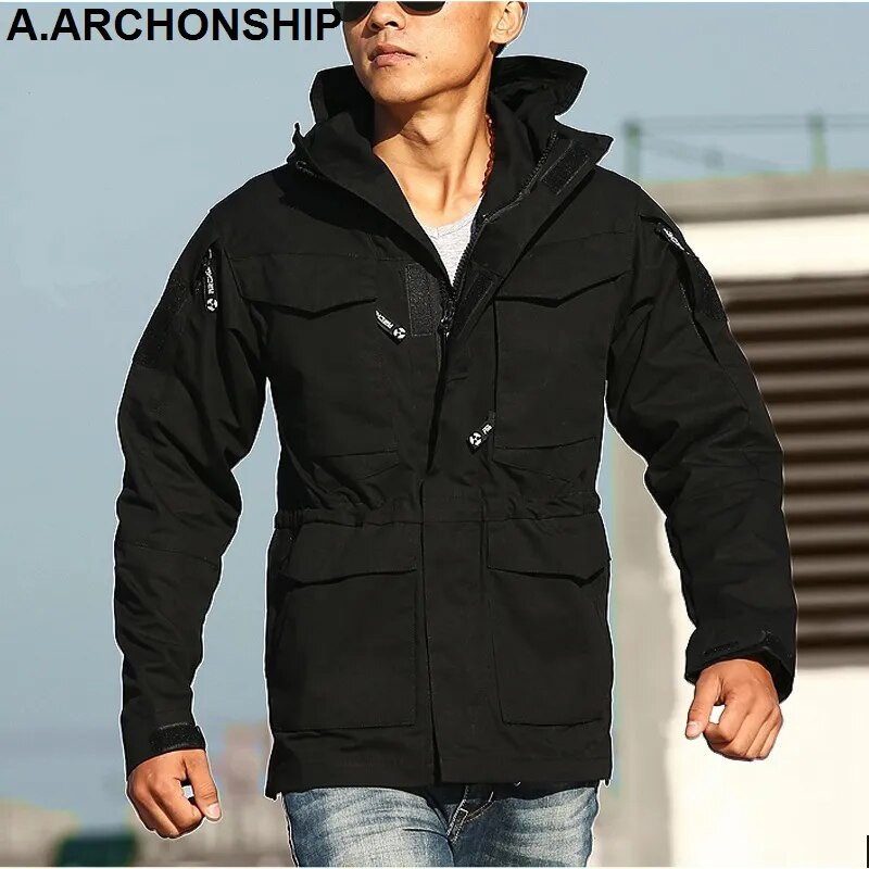 M65 UK US Army Clothes Windbreaker Military Field Jackets Ανδρικά χειμωνιάτικα/φθινοπωρινά αδιάβροχα παλτό πιλότου πτήσης Hoodie πέντε χρωμάτων