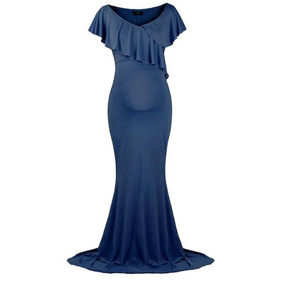 Nėščiųjų suknelės be pečių, skirtos fotosesijai 2019 m. raukiniai nėščioms moterims Maxi nėštumo suknelės suknelės nėščiosioms fotografuoti