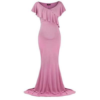 Nėščiųjų suknelės be pečių, skirtos fotosesijai 2019 m. raukiniai nėščioms moterims Maxi nėštumo suknelės suknelės nėščiosioms fotografuoti