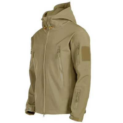 Taktikaline Soft Shell jope tuulekindlad veekindlad jakid meeste sõjaväepommitaja lennupiloodi kapuutsiga fliismantel õues armee riided