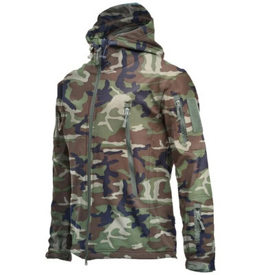 Taktikaline Soft Shell jope tuulekindlad veekindlad jakid meeste sõjaväepommitaja lennupiloodi kapuutsiga fliismantel õues armee riided