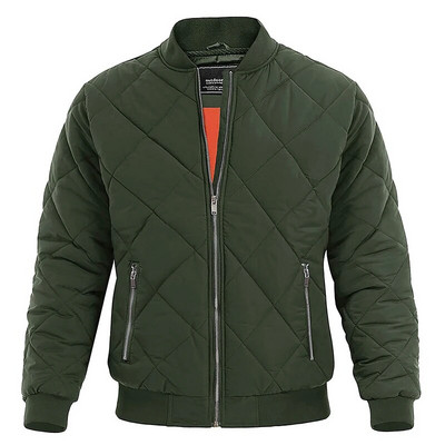 MAGCOMSEN Ανδρικό μπουφάν αεροπόρου φθινοπώρου/χειμώνα με επένδυση θερμικού μπέιζμπολ