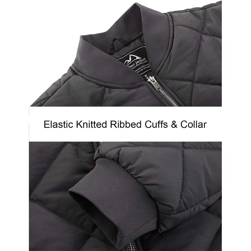 MAGCOMSEN Ανδρικό μπουφάν αεροπόρου φθινοπώρου/χειμώνα με επένδυση θερμικού μπέιζμπολ