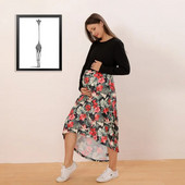 Suknelė nėštumui pavasario ruduo nėščioms moterims ilgomis rankovėmis apvaliu kaklu Suknelė žindymui Suknelė žindymui