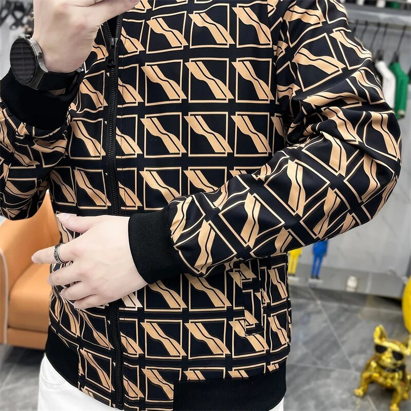 Ανοιξιάτικο Streetwear 2023 Vintage Ανδρικό μπουφάν Bomber Ανδρικό τζάκετ γράμμα με μακρυμάνικο μπουφάν με φερμουάρ Παλτό Ανδρικό μπουφάν πιλότο