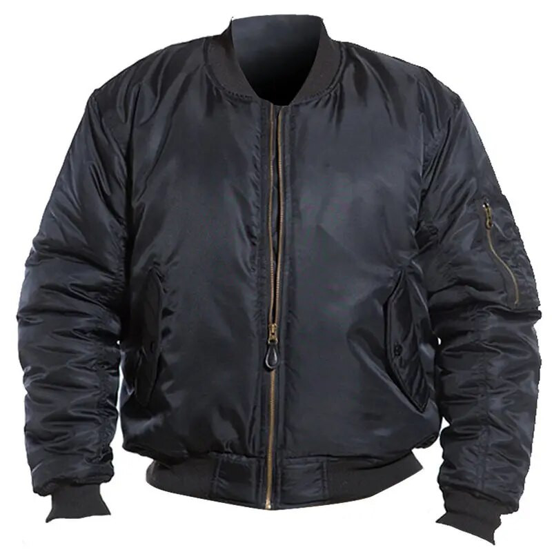 Ανδρικά MA1 Pilot Tactical Jackets Winter Thicken Ζεστά αδιάβροχα πάρκα με επένδυση Casual Solid Color Bomber Military Army Coats Ανδρικά