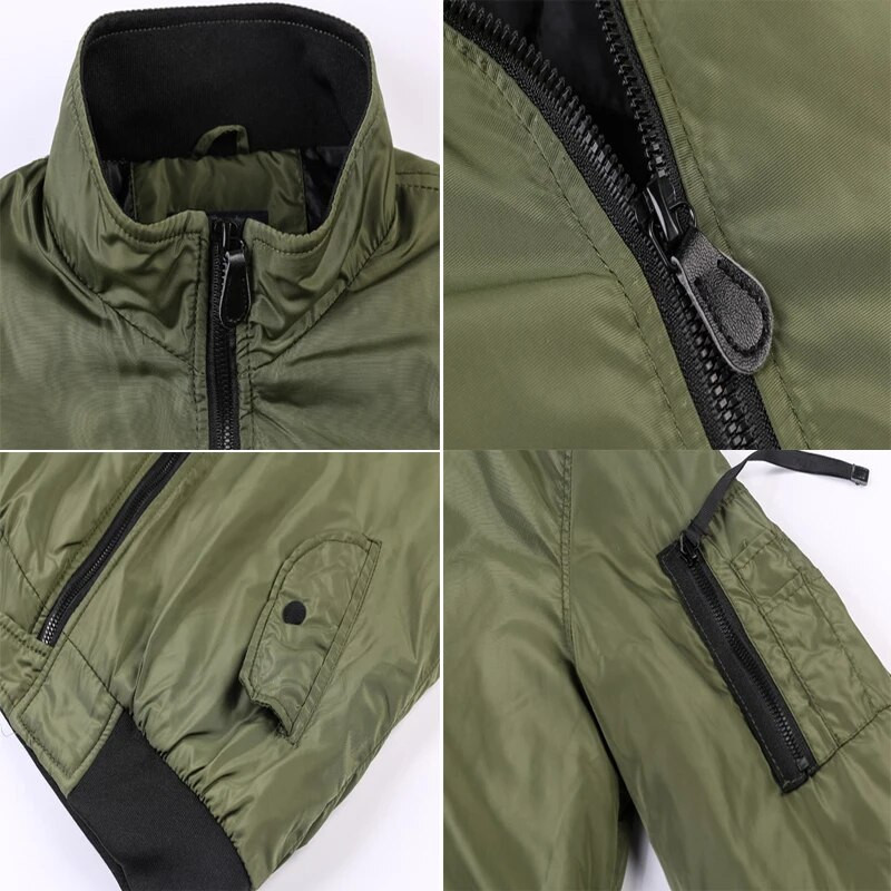 DIMUSI Winter Bomber jaka Vīriešu ikdienas virsdrēbes Vējjakas Mēteļi Modes Biezi Silti Ielu apģērbi Sporta Pilotjakas Vīriešu Apģērbs