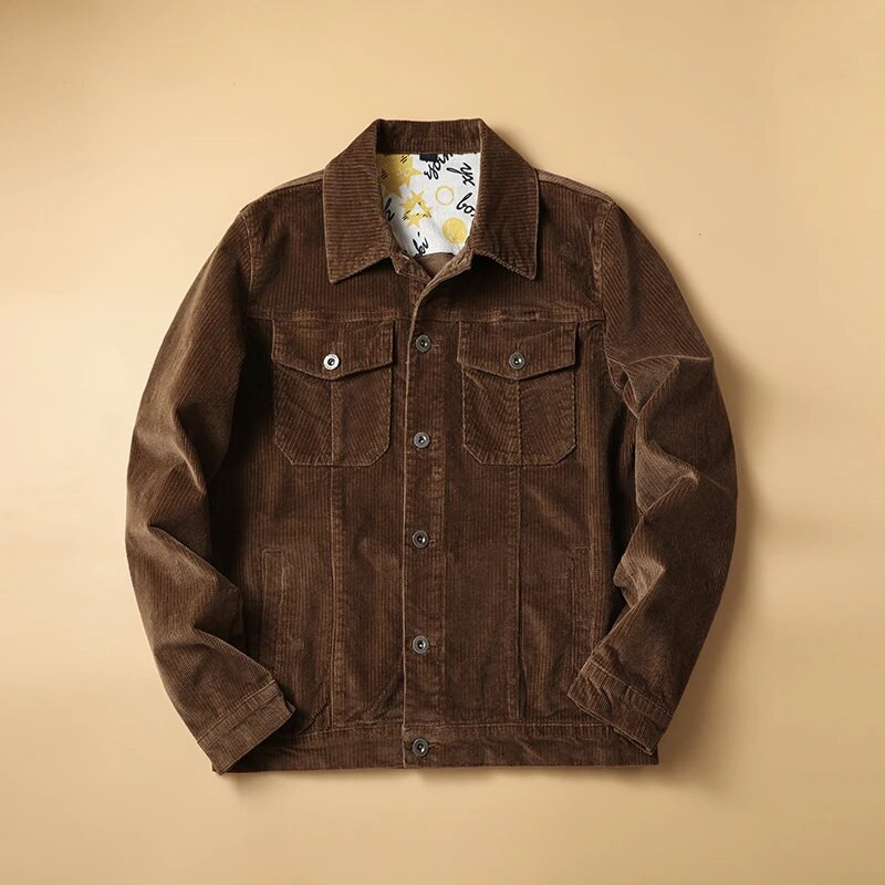 Vyriška rudeninė ir žieminė striukė hip hop velveta striukė retro laisvalaikio striukė madinga pilotinė striukė keturių spalvų vyriškos prekės ženklo