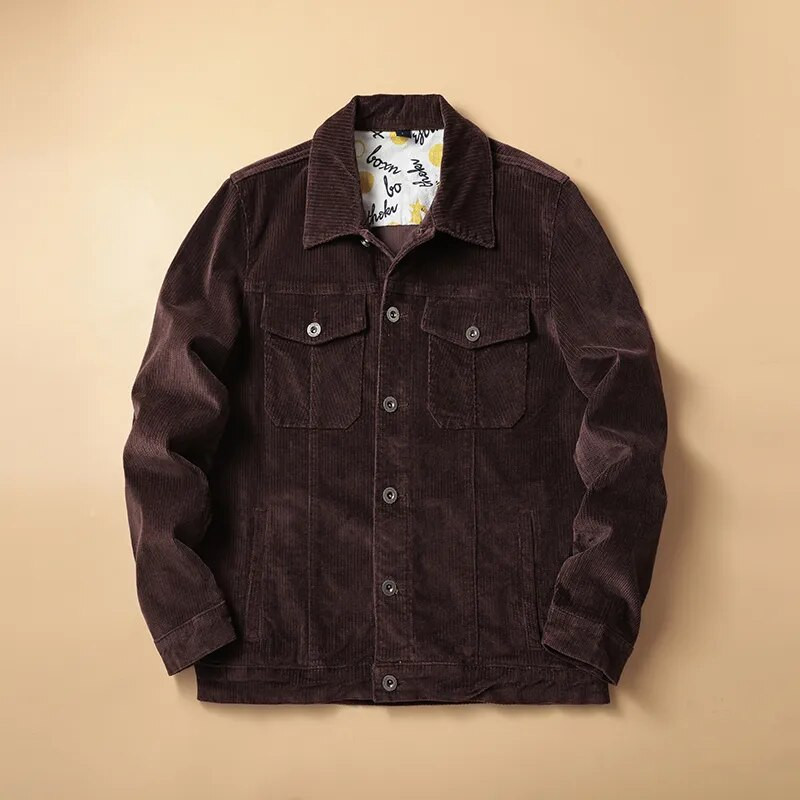 Vyriška rudeninė ir žieminė striukė hip hop velveta striukė retro laisvalaikio striukė madinga pilotinė striukė keturių spalvų vyriškos prekės ženklo