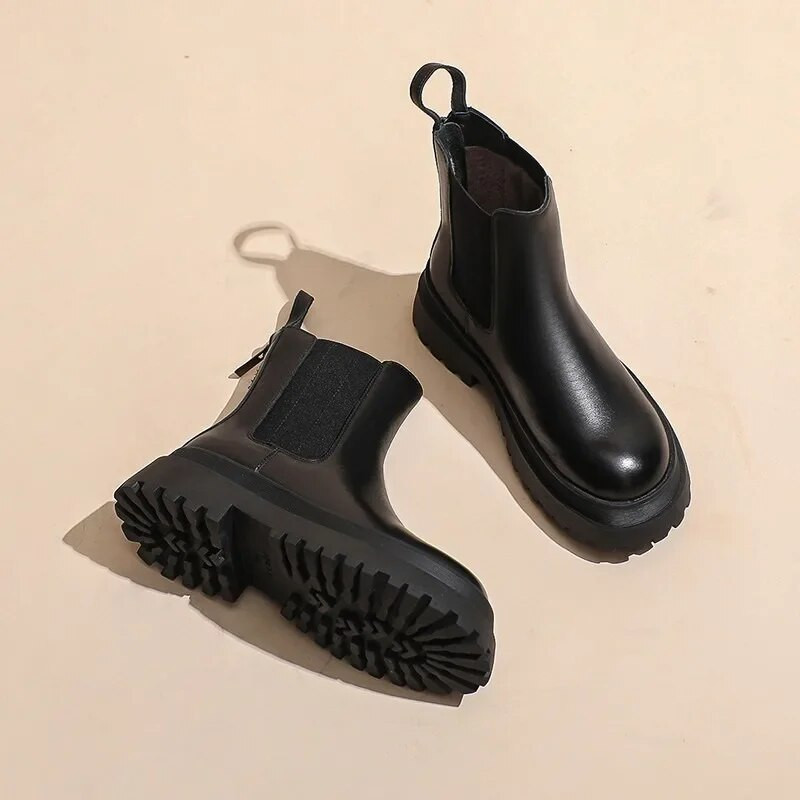 2023. aasta moekingad naistele, PU pahkluu naiste saapad, platvormi kontorisaapad, naiste seljaosa tõmblukuga, ümara varbaga, kontsad Naiste kingad