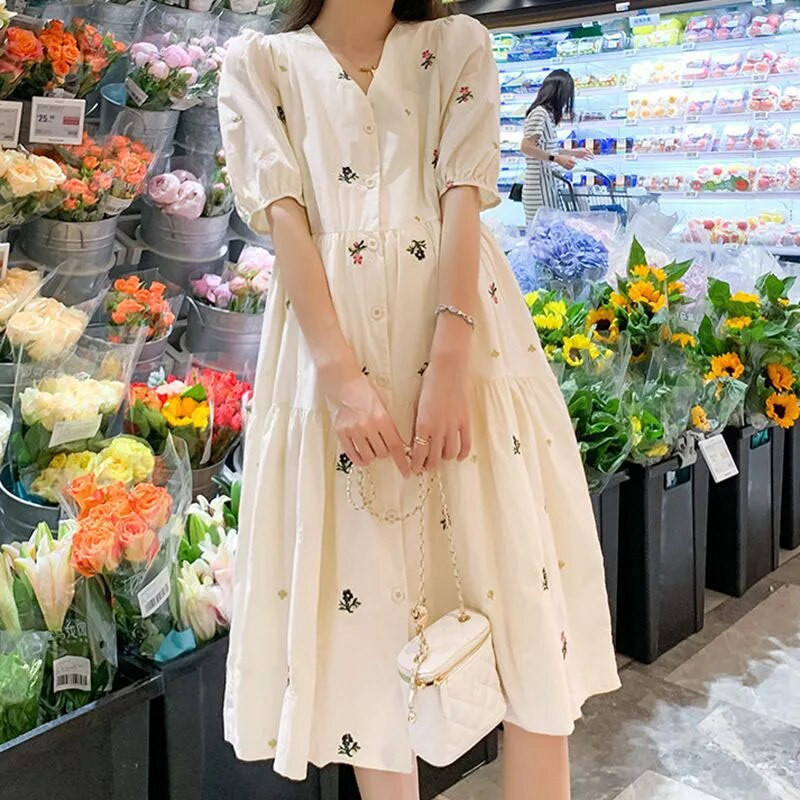 Φόρεμα Plus Size Ρούχα εγκύων Φορέματα εγκυμοσύνης Φαρδιά φορέματα κεντήματος Ρούχα εγκυμοσύνης για έγκυες γυναίκες Φόρεμα